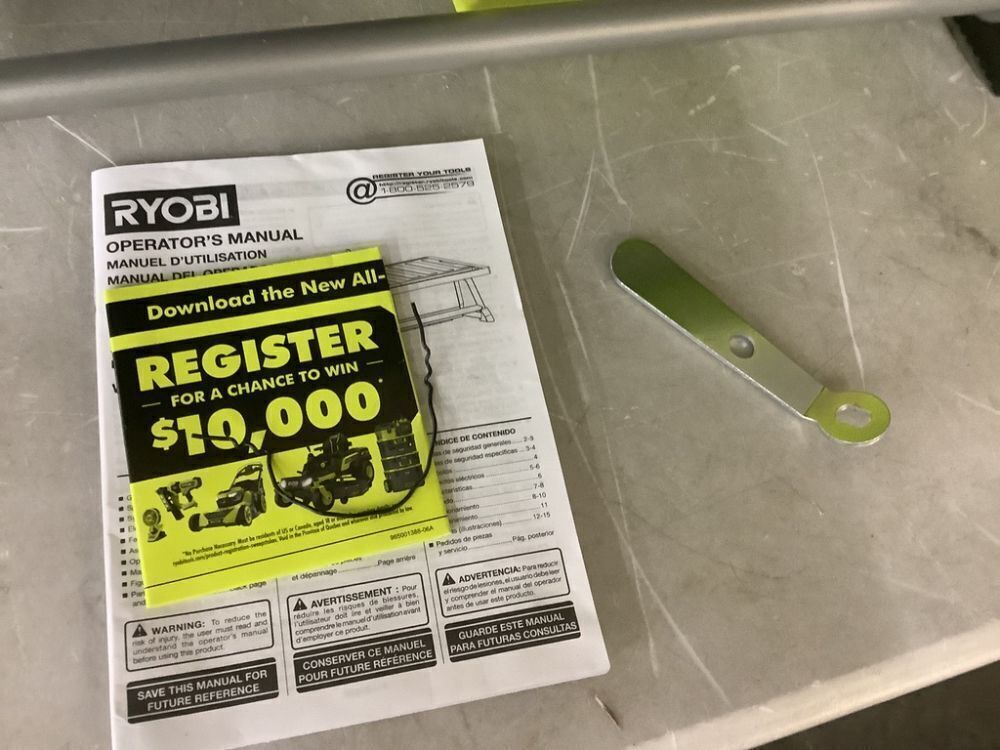 RYOBI 4.8 -Amps 7 in. Blade Corded Tabletop Wet Tile Saw - Image 8 - Lot 92JF