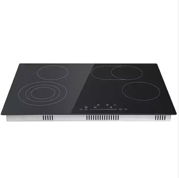 VEVOR 30 in. Black Elements 4-Burners Electric Cooktop 9-Power Levels and Sensor Touch Control - Image 1 - Lot 93JF