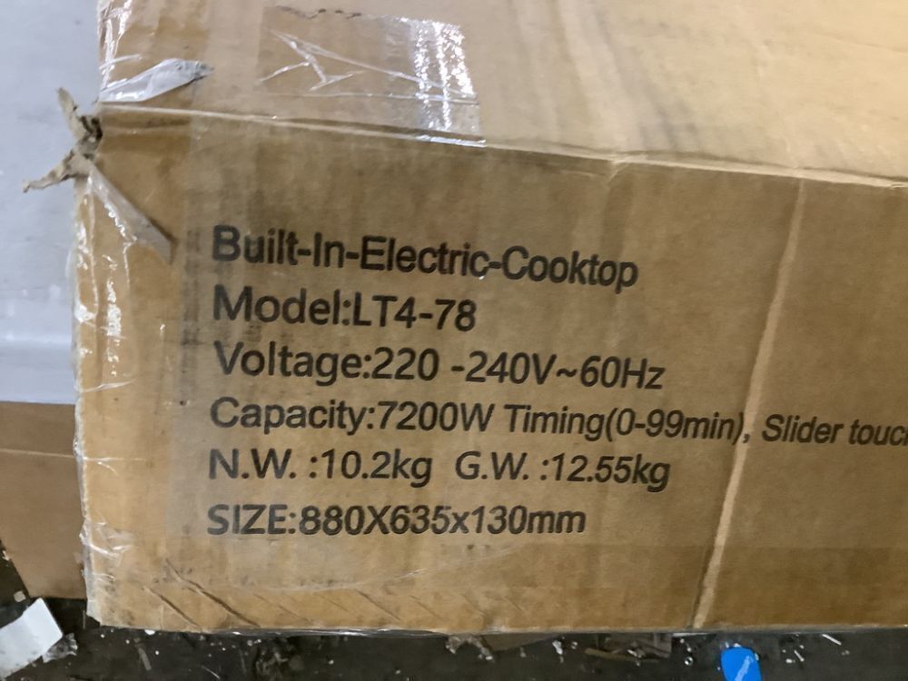 VEVOR 30 in. Black Elements 4-Burners Electric Cooktop 9-Power Levels and Sensor Touch Control - Image 4 - Lot 93JF