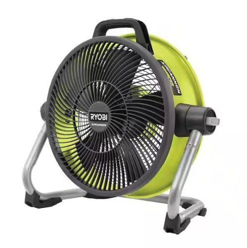 RYOBI 40V 14 in. Cordless Hybrid WHISPER SERIES Air Cannon Fan (Tool Only) - Lot 94JF