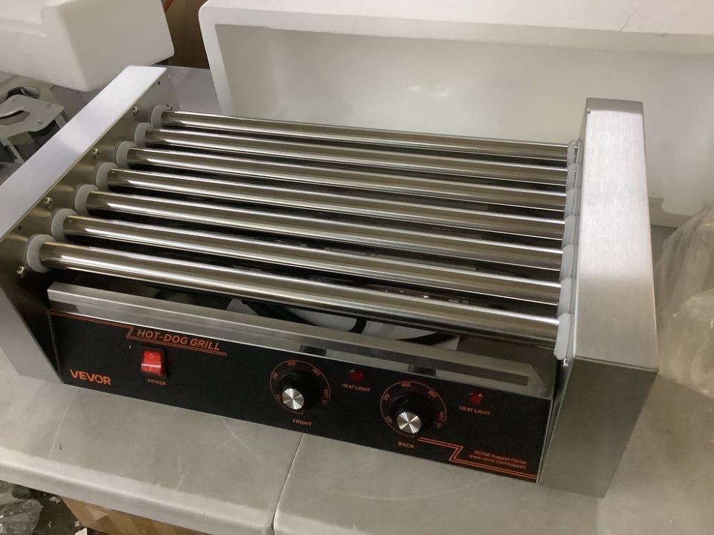 VEVOR Hot Dog Roller 7 Rollers 18 Hot Dogs Capacity - Missing Glass Guard - Image 4 - Lot 131JF
