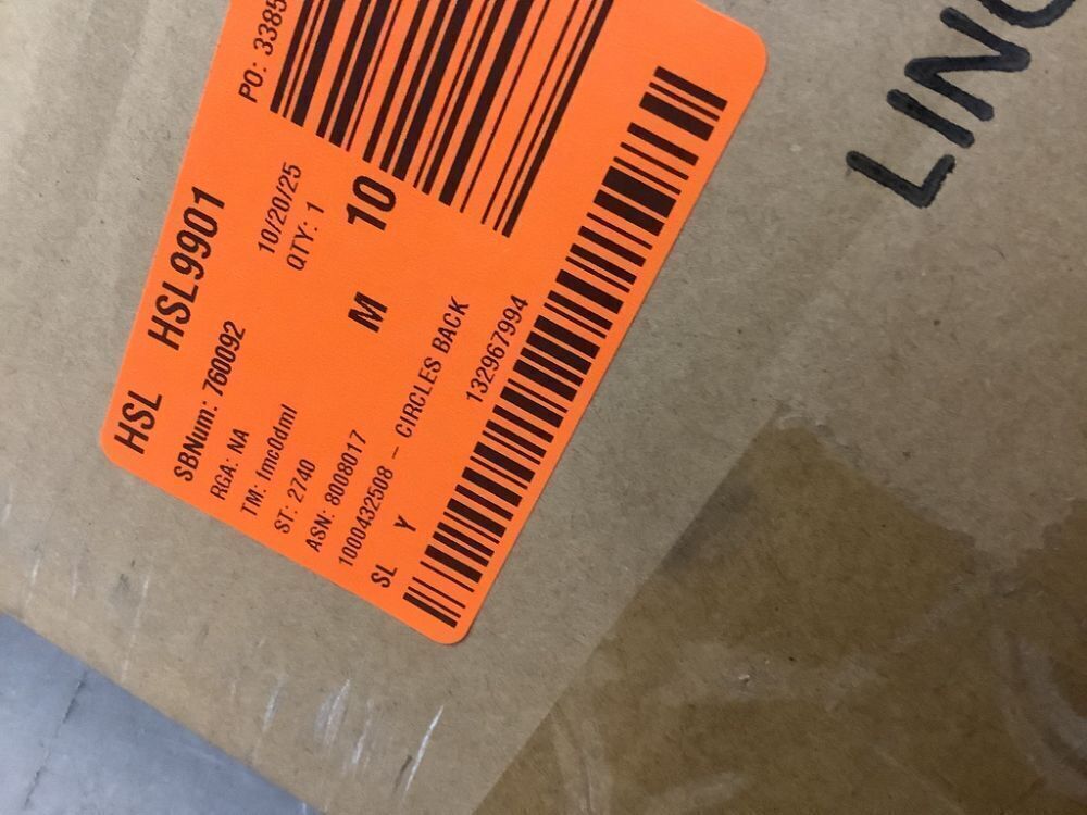 Linon Home Decor Henry Circle Back 24.25 in. Brown High Back Metal Counter Stool with Faux Leather Seat - Image 5 - Lot 133JF