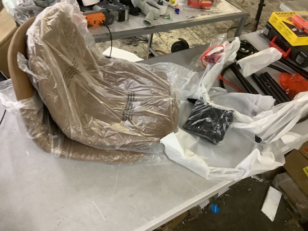 StyleWell Adenmore Swivel Counter Stool with Brown Faux Leather Upholstery and Black Metal Frame (Set of 2) - Image 2 - Lot 135JF