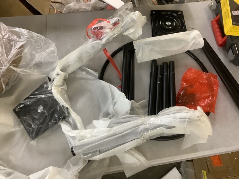 StyleWell Adenmore Swivel Counter Stool with Brown Faux Leather Upholstery and Black Metal Frame (Set of 2) - Image 4 - Lot 135JF