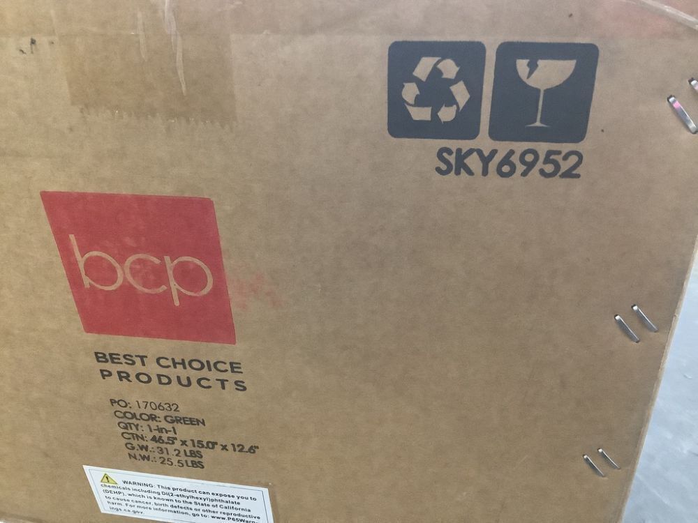 9' Pre-Lit Partially Flocked Pencil Christmas Tree w/ Pine Cones, Metal Stand - Image 3 - Lot 147