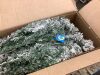 6' Snow Flocked Artificial Pine Christmas Tree w/ Foldable Metal Base - Thumbnail 3