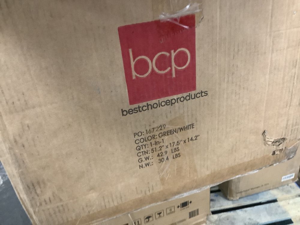 7.5' Pre-Lit Snow Flocked Artificial Pine Christmas Tree w/ Warm White Lights - Image 6 - Lot 150