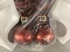 Santa Boots w/ Pre-Decorated Christmas Greenery, Lights - 40in - Thumbnail 3