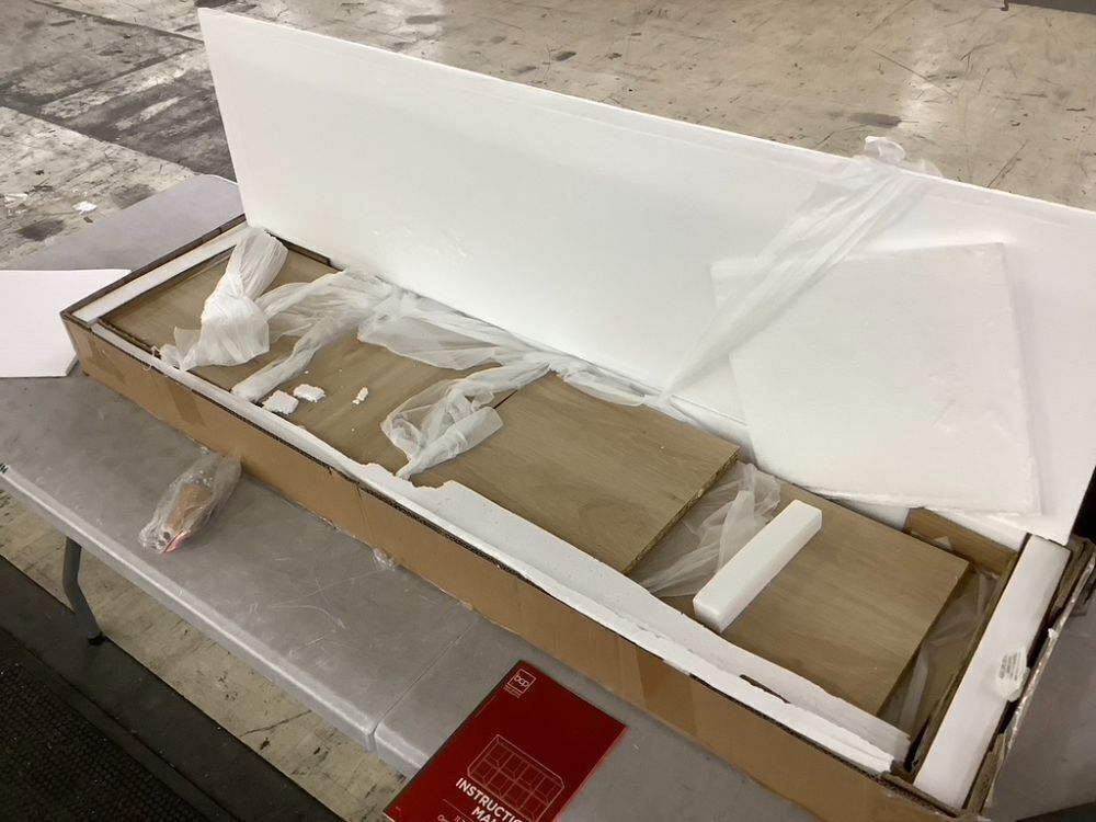 8-Cube Bookshelf, 11in Storage Display w/ Removable Panels, Customizable - Image 2 - Lot 172