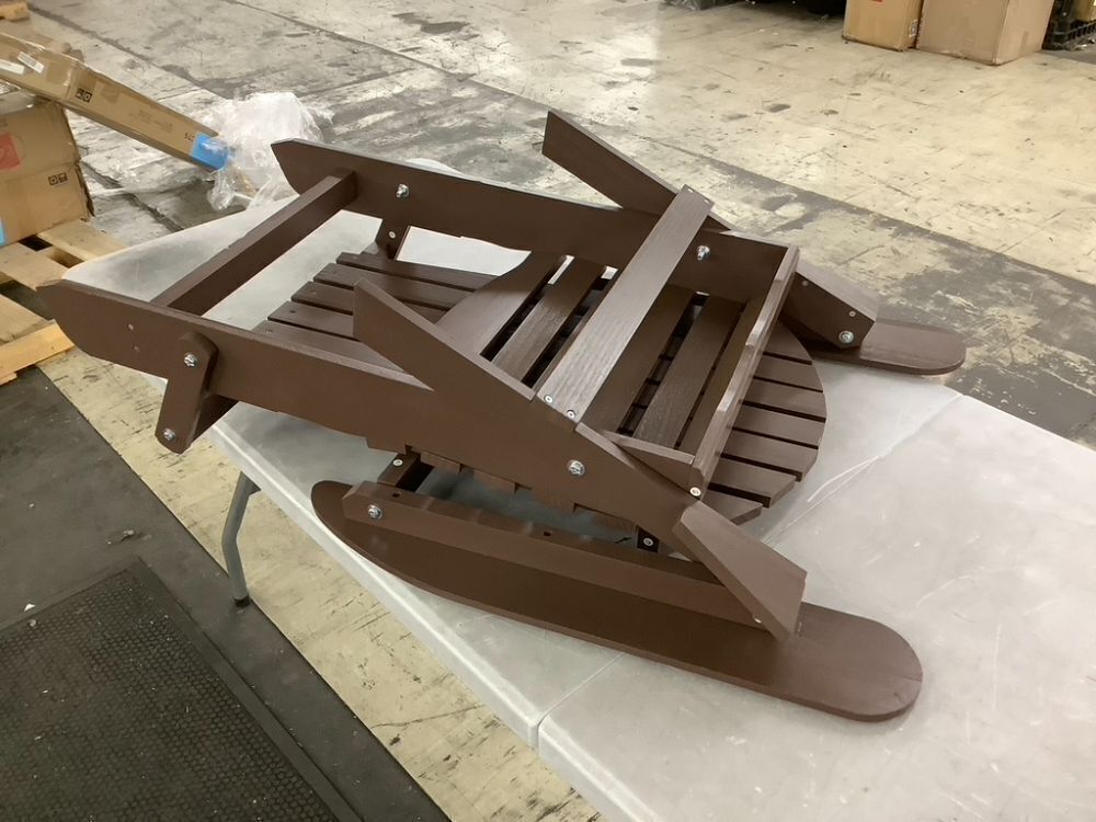 Folding Wooden Adirondack Chair - Small Chips in Wood - Image 2 - Lot 174