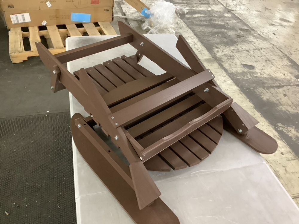 Folding Wooden Adirondack Chair - Small Chips in Wood - Image 3 - Lot 174