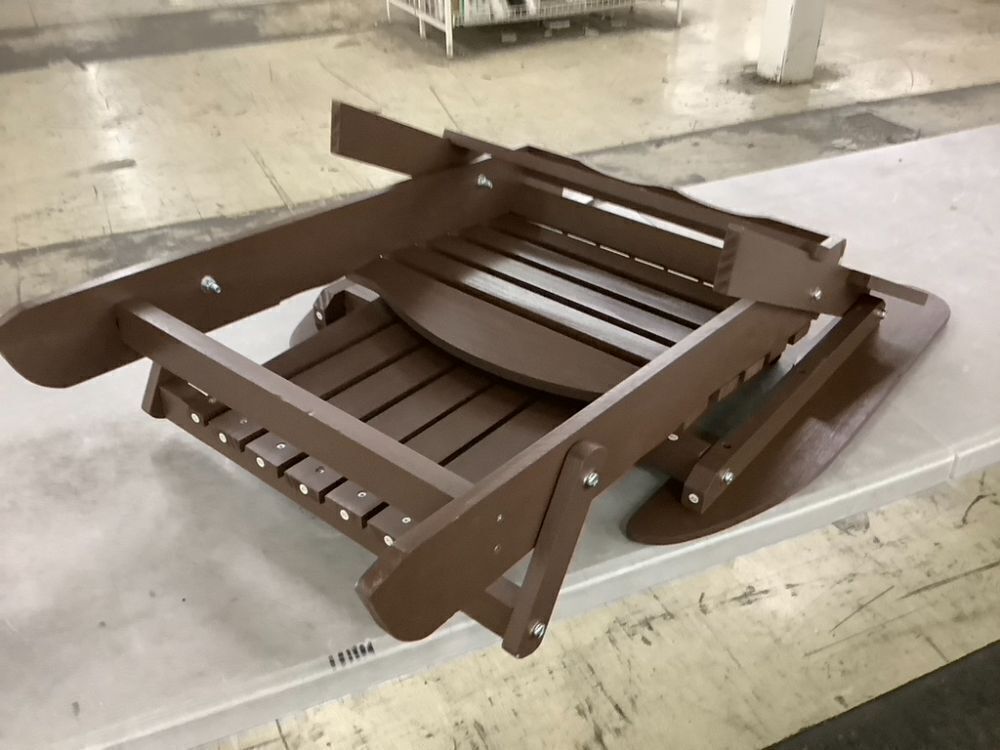 Folding Wooden Adirondack Chair - Small Chips in Wood - Image 5 - Lot 174