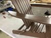 Folding Wooden Adirondack Chair - Small Chips in Wood - Thumbnail 8