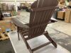Folding Wooden Adirondack Chair - Small Chips in Wood - Thumbnail 9