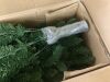 9' Unlit Spruce Pencil Christmas Tree w/ Folding Metal Base - Thumbnail 3