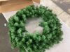 36" Pre-Lit Artificial Fir Christmas Wreath w/ LED Lights, Plug-In, PVC Tips - Thumbnail 3