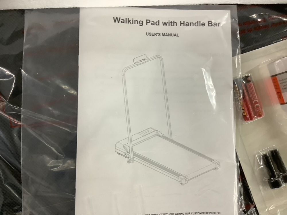 Walking Pad Treadmill with Handle - Image 3 - Lot 279