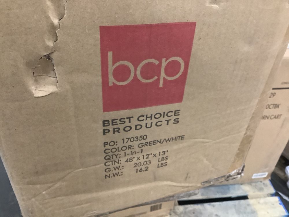 7.5' Pre-Lit Flocked Artificial Aspen Noble Fir Christmas Tree w/ Metal Stand - Image 5 - Lot 332