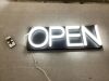 HiNeon White Neon Open Sign 20" - Thumbnail 1
