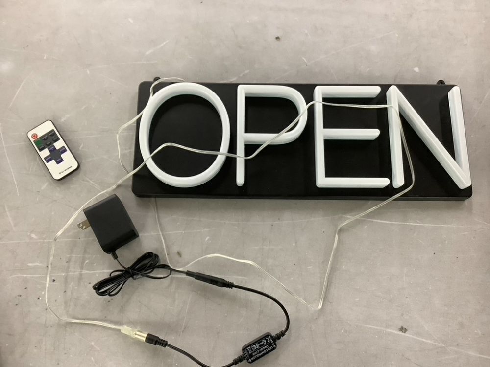HiNeon White Neon Open Sign 20" - Image 2 - Lot 357