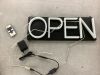 HiNeon White Neon Open Sign 20" - Thumbnail 2