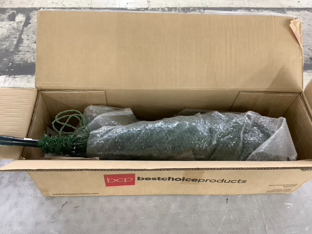 4.5' Pre-Lit Artificial Green Spruce Christmas Tree, w/Easy Assembly - Image 2 - Lot 361