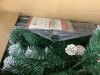 9' Pre-Decorated Christmas Tree w/ Pinecones, Flocked Branch Tips - Thumbnail 3