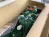 9' Pre-Decorated Christmas Tree w/ Pinecones, Flocked Branch Tips - Thumbnail 5