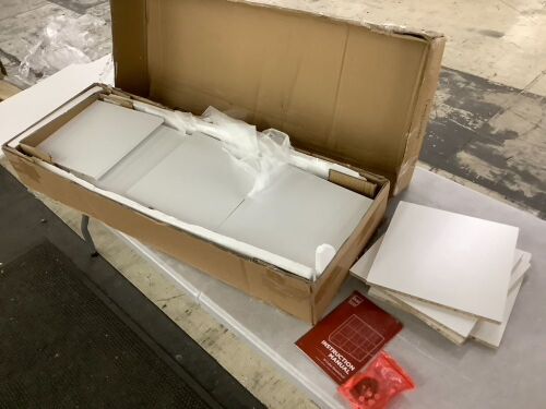 9-Cube Bookshelf Storage Display w/ 3 Removable Panels, Customizable Design - Lot 372