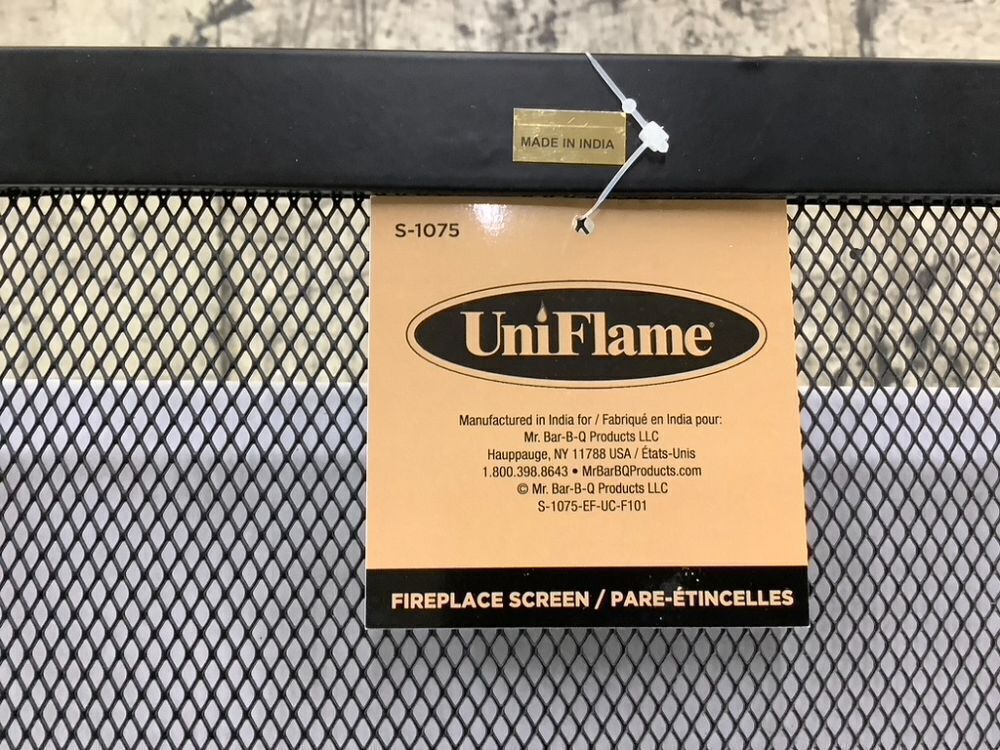 UniFlame Fireplace Screen, 50" x 35" - Small Dent - Image 5 - Lot 472