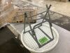 28in White High Top Folding Table - Thumbnail 2