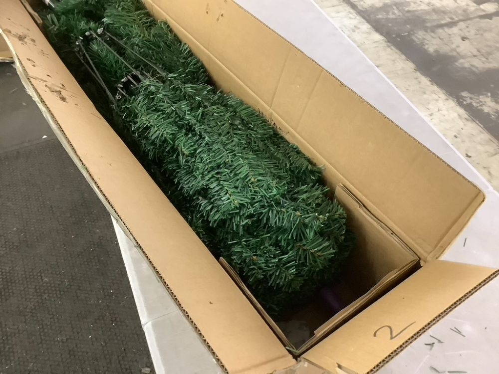 6' Artificial Green Christmas Tree, Unlit Pine Design w/Easy Assembly - Image 2 - Lot 561