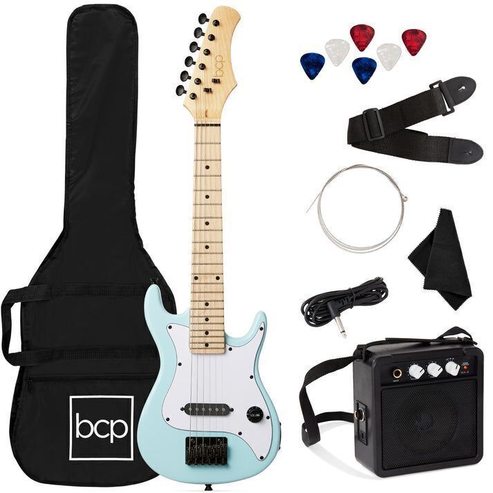 Kids Electric Guitar Beginner Starter Kit w/ 5W Amplifier - 30 in - Image 1 - Lot 566