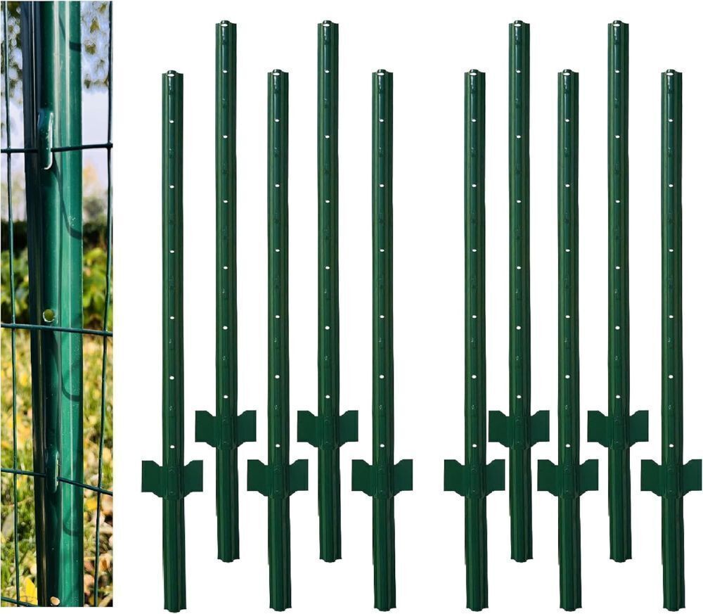 Metal U-Channel Fence Post Green 4 Feet, Pack of 10 - Image 1 - Lot 572