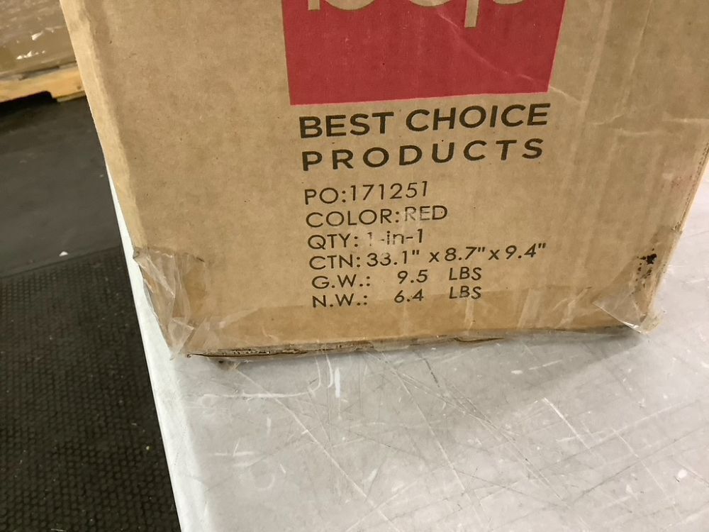 4.5' Pre-Lit Artificial Red Christmas Tree w/ Incandescent Lights - Image 7 - Lot 577