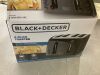 BLACK+DECKER 4-Slice Black Extra-Wide Slot Toaster - Thumbnail 5