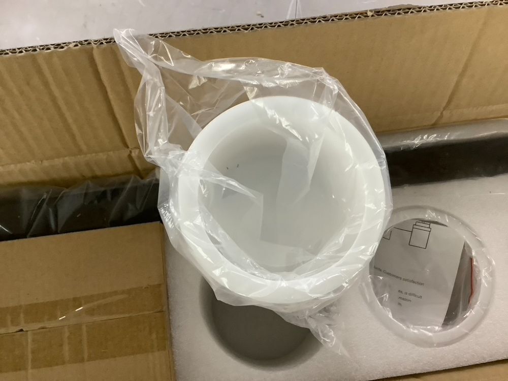 Modern LED Vanity Light with White Glass Shades - Image 5 - Lot 653