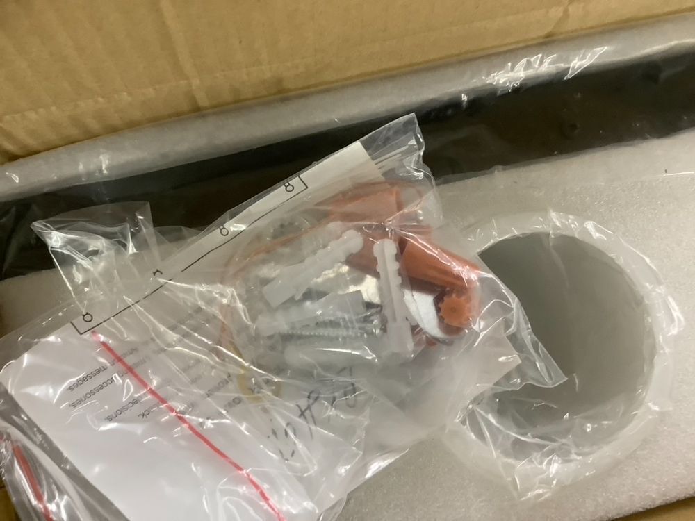 Modern LED Vanity Light with White Glass Shades - Image 7 - Lot 653