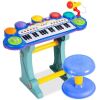 37-Key Kids Electric Keyboard w/ Microphone, Stool - Thumbnail 1