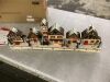 Pre-Lit Wooden Christmas Village, Winter Mantel Decor w/ 20 LED Lights - Thumbnail 2
