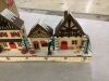 Pre-Lit Wooden Christmas Village, Winter Mantel Decor w/ 20 LED Lights - Thumbnail 4
