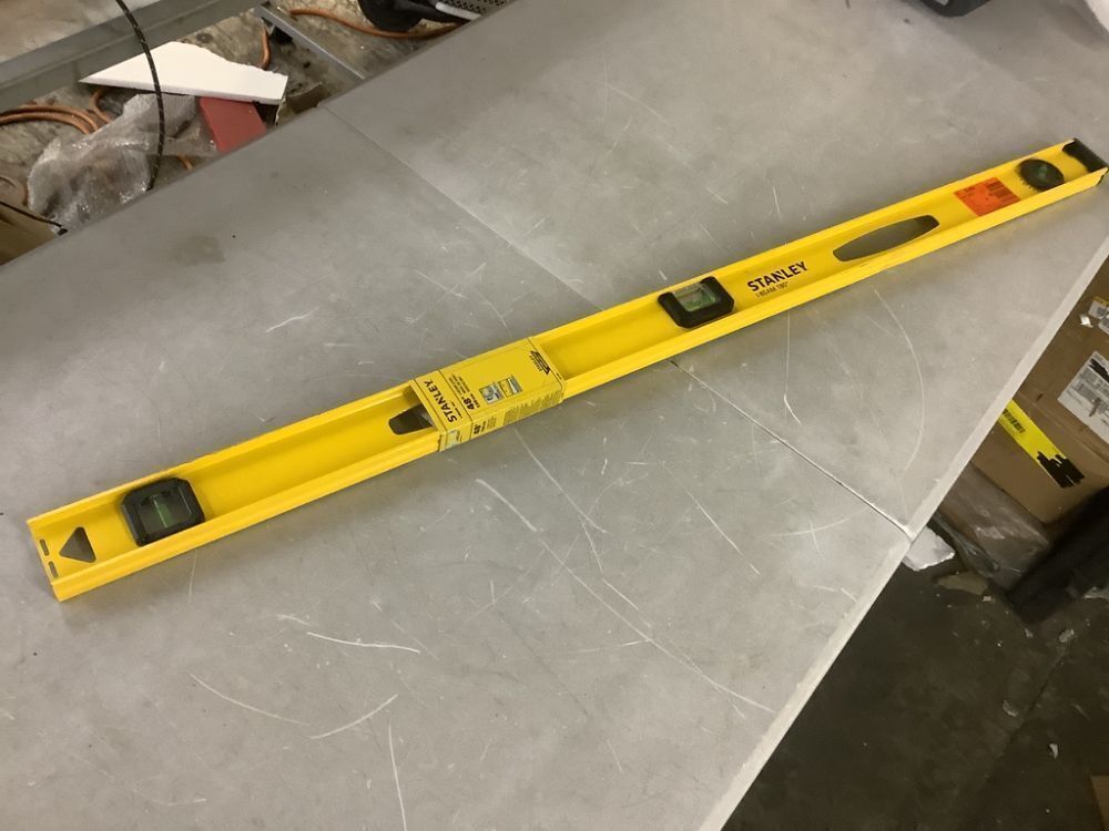 Stanley 48 in. Non-Magnetic 180 Aluminum I-Beam Level - Image 2 - Lot 740JF