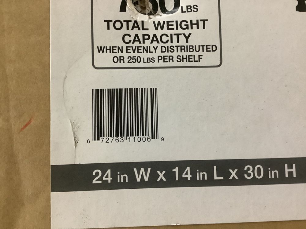 HDX 3-Tier Steel Wire Shelving Unit in Black (24 in. W x 30 in. H x 14 in. D) - Image 4 - Lot 741JF