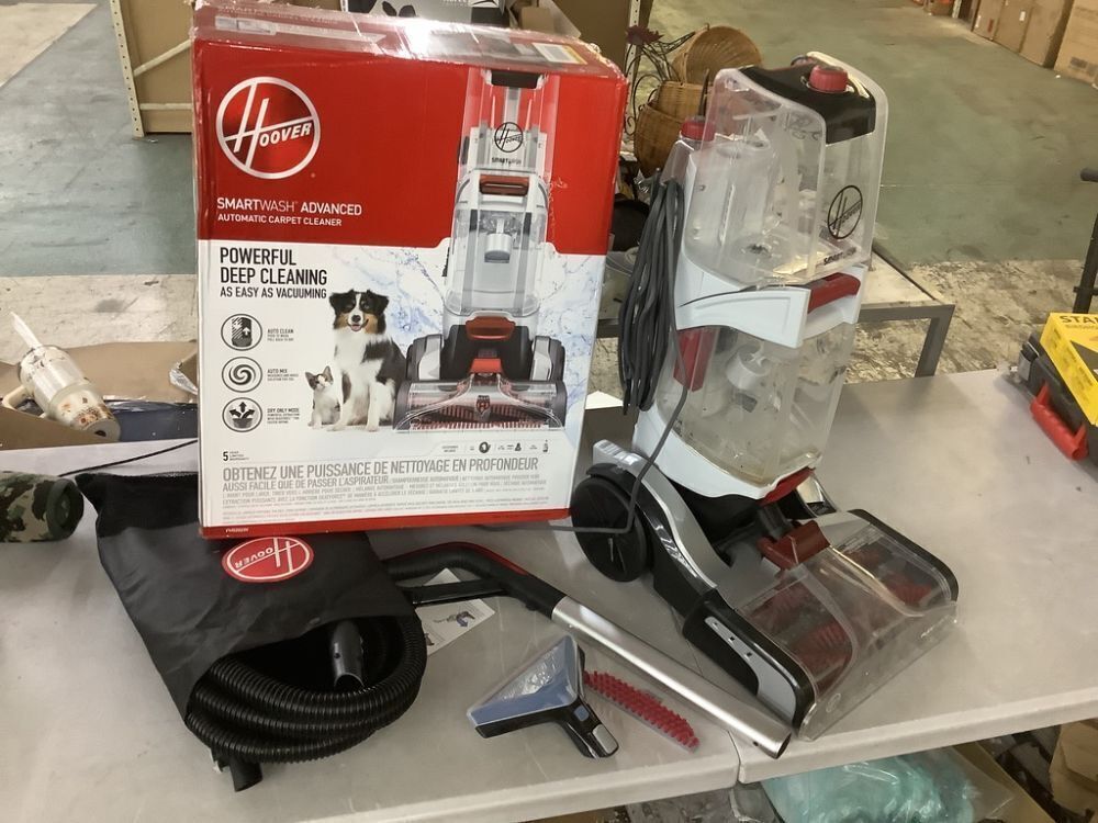HOOVER Professional Series SmartWash Advanced Automatic Corded Carpet Cleaner Machine, Auto Mix, Auto Dry, Deep Clean Shampooer - Image 1 - Lot 742JF