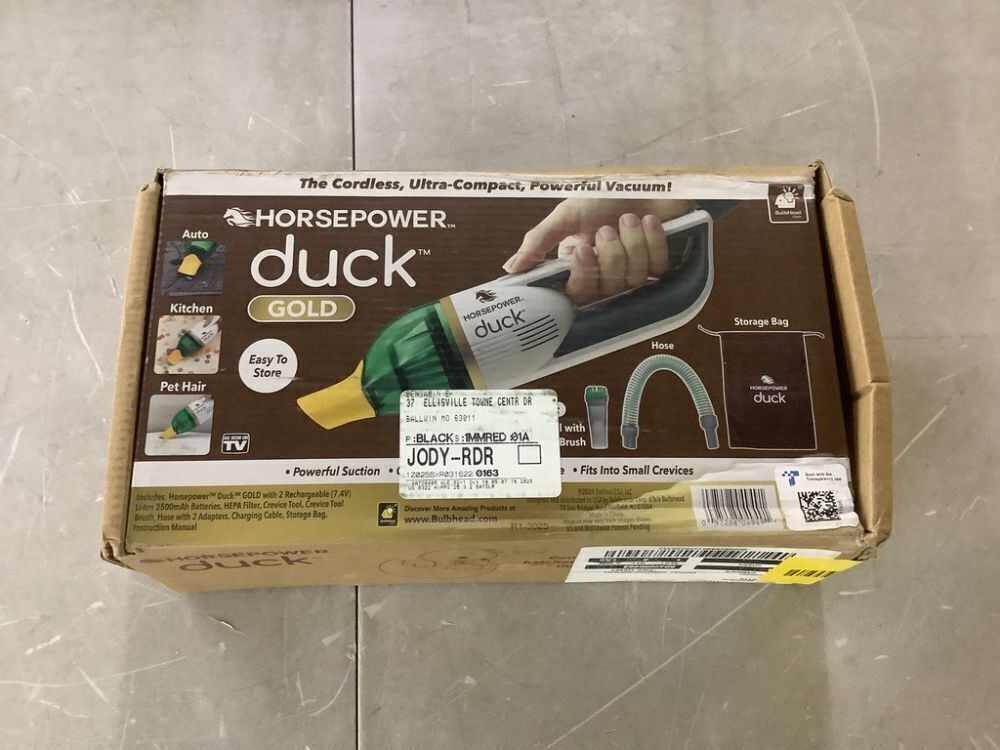 HORSEPOWER Duck Compact Cordless Bagless Handheld Vacuum - Image 2 - Lot 746JF