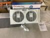Comfort Zone 9 in. Electric Twin Window Fan with 3 Fan Speeds, Quiet Setting - Thumbnail 1