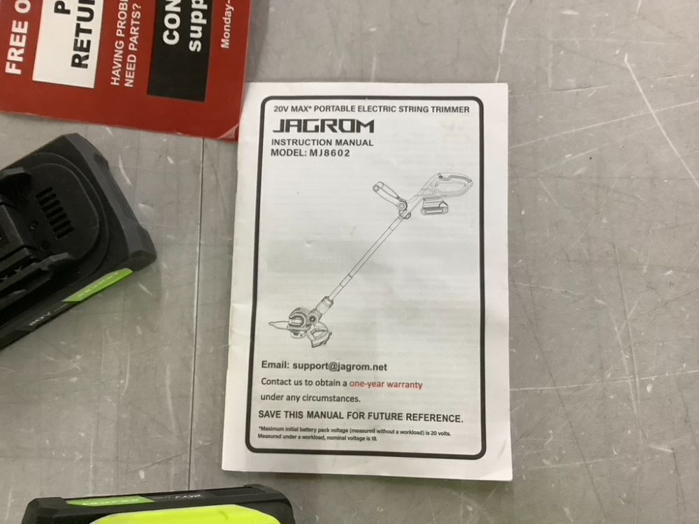 Electric String Trimmer Cordless - Image 3 - Lot 755