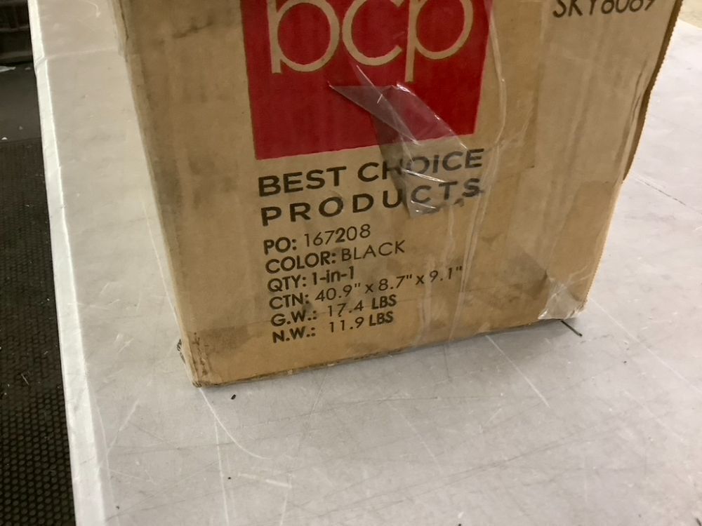 7.5' Black Artificial Pencil Holiday Christmas Tree - Image 6 - Lot 764