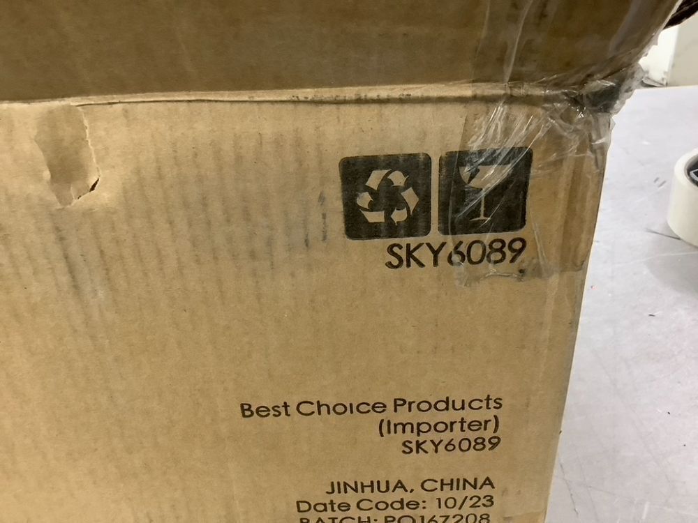 7.5' Black Artificial Pencil Holiday Christmas Tree - Image 7 - Lot 764