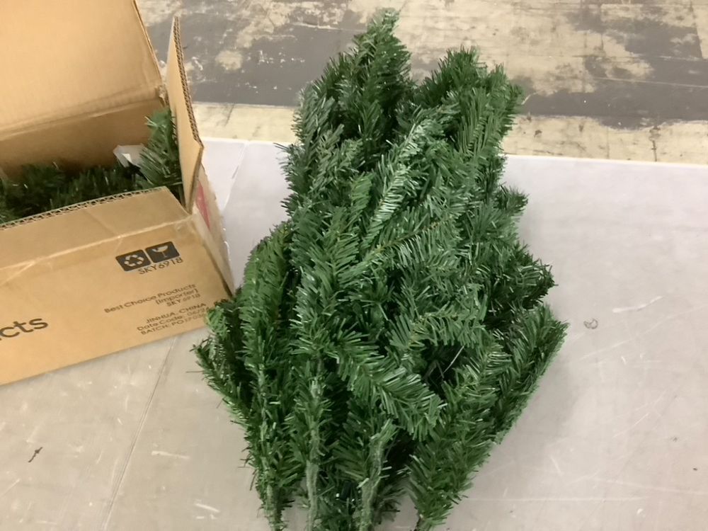 4.5' Unlit Artificial Green Spruce Christmas Tree, w/Easy Assembly - Image 4 - Lot 767